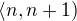 $\langle n,n+1)$