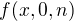 $f(x,0,n)$