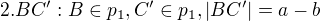 kopírovat do textarea $2.BC':B\in p_{1},C'\in p_{1},|BC'|=a-b$