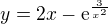 $y=2x-\mathrm{e}^{\frac{3}{x^{2}}}$