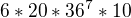 $6*20*36^7*10$
