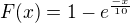 $F(x)=1-e^{\frac{-x}{10}}$