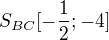 $S_{BC}[-\frac{1}{2};-4]$
