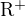 $\mathrm{R}^{+}$