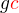 $g\color{red}c$