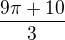 $\frac{9\pi + 10}{3}$