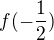 $f(-\frac{1}{2})$