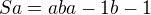 kopírovat do textarea $Sa=aba-1b-1$