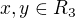 $x,y\in R_3$