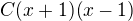 $C(x+1)(x-1)$