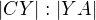 $|CY|:|YA|$
