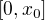 $[0,x_0]$