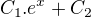 $C_1{.}e^x+C_2$