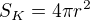 kopírovat do textarea $S_K = 4 \pi r^2$