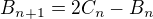 $B_{n+1}=2C_n-B_n$