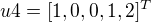 $u4 = [1,0,0,1,2]^{T}$