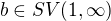 $b\in SV(1,\infty)$