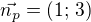 kopírovat do textarea $\vec{n_p}=(1;\,3)$