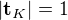 $|\textbf{t}_K|=1$