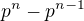 $p^n - p^{n-1}$
