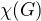 $\chi(G)$