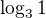 $\log_{3}1$