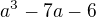 $a^{3}-7a-6$