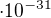 $\cdot 10^{-31}$