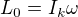 $L_{0}=I_{k}\omega $