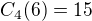 $C_{4}(6)=15$