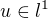 $u \in l^1$