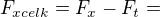 kopírovat do textarea $F_{xcelk} = F_{x} - F_{t} = $