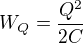 $W_Q=\frac{Q^2}{2C}$
