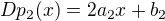 $Dp_2(x) = 2a_2x + b_2 $