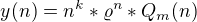 kopírovat do textarea $y(n)=n^{k}*\varrho ^{n}*Q_{m}(n)$