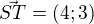 $\vec{ST}=(4;3)$