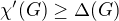$\chi'(G) \geq \Delta(G)$