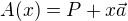 $A(x) = P + x\vec{a}$
