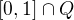 $[0,1]\cap Q$