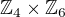$\mathbb Z_4 \times \mathbb Z_6$
