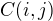 $C(i,j)$
