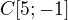 $C[5;-1]$