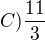 kopírovat do textarea $C) \frac{11}{3}$