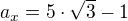 kopírovat do textarea $a_{x} = 5\cdot \sqrt{3} - 1$