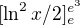 $[\ln^2x/2]_e^{e^3}$
