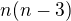 $n(n-3)$