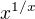 $x^{1/x}$