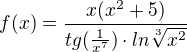 $f(x)=\frac{x(x^{2}+5)}{tg(\frac{1}{x^{7}})\cdot ln\sqrt[3]{x^{2}}}$