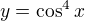 $ y = \cos^4 x$