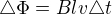 $\triangle \Phi =Blv\triangle t$